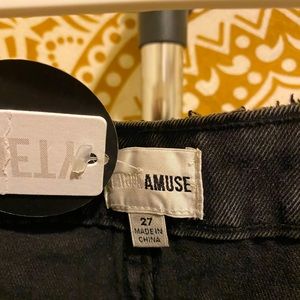 Amuse Society wide leg jeans